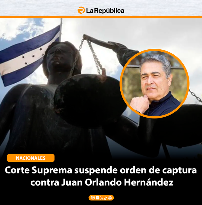 Corte Suprema suspende orden de captura contra Juan Orlando Hernández - Cover Image